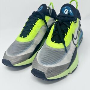 Nike Air Neon Green and Black Sneakers size 8